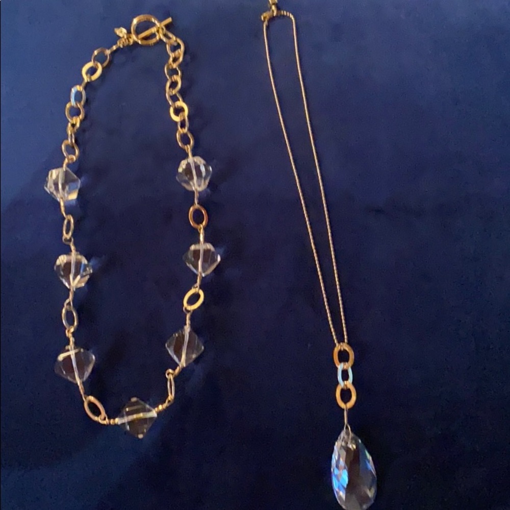 2 necklaces worn together or separately